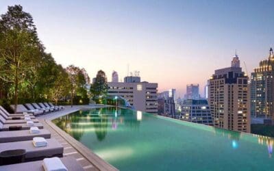 Zwembad van Hyatt Park Hotel in Bangkok