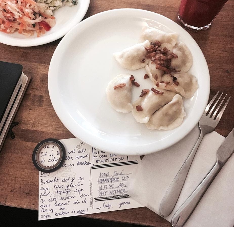 pierogi eten in krakau