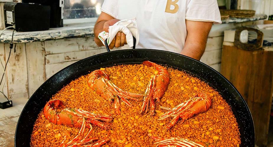 Paella Beso Beach Formentera