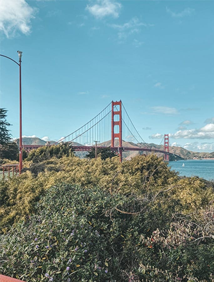 Golden Gate Bridge uitzicht