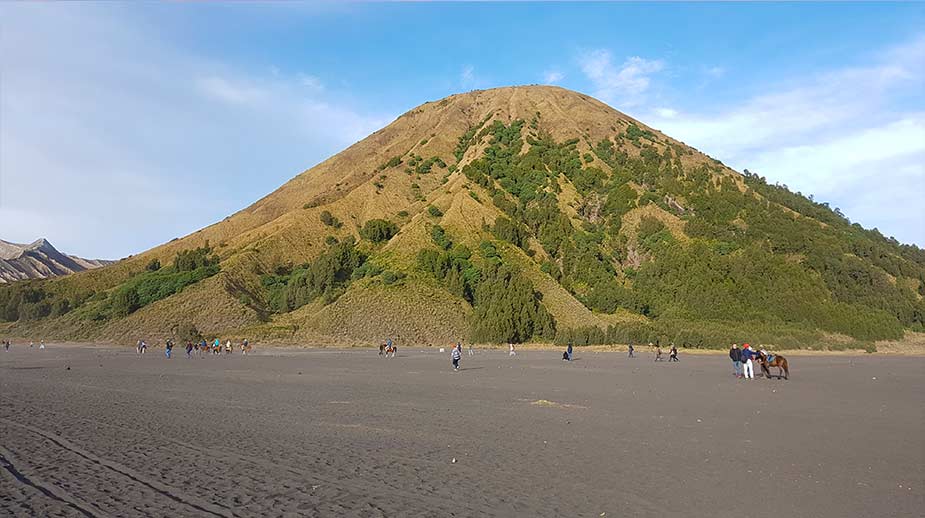 Het bijzondere landschap van de krater