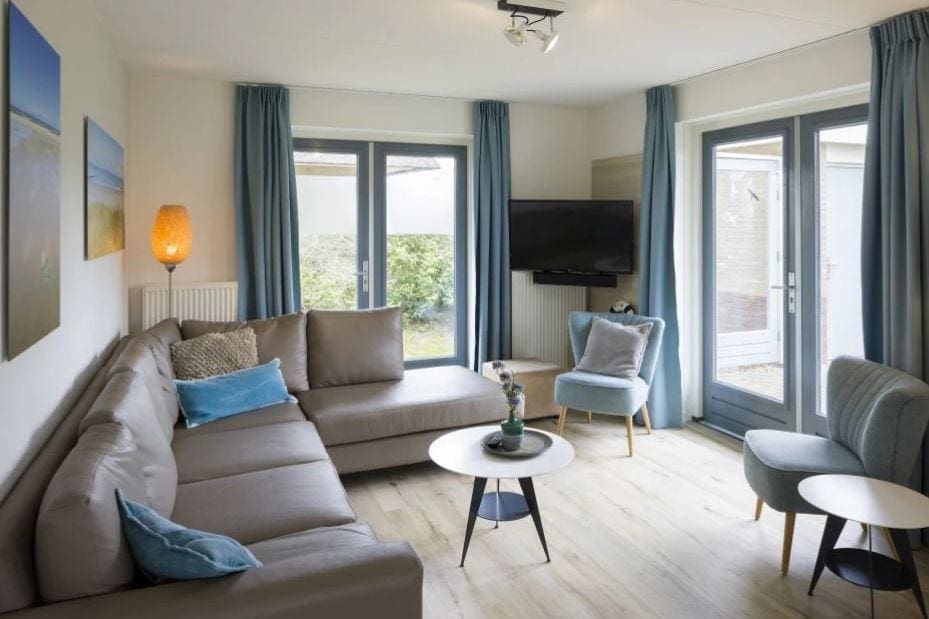 Interieur van een huisje in Resort Duijnzicht