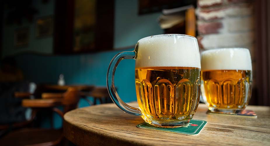 Pils in de omgeving van Tsjechië urquell