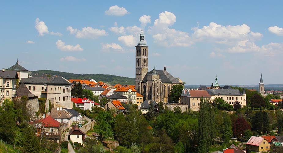 Kutná Hora in de omgeving van praag Tsjechië 