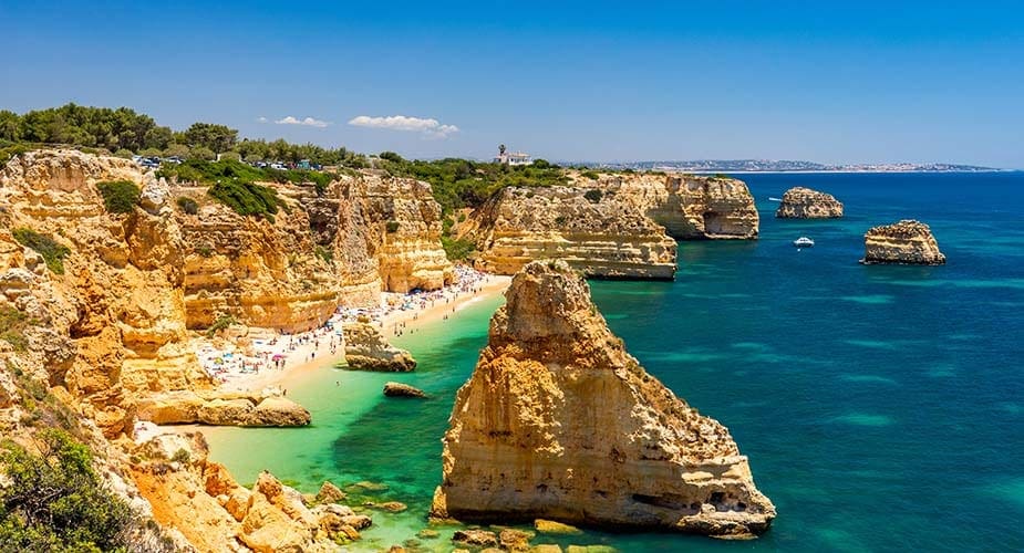 Praia da Marinha beste stranden van de algarve