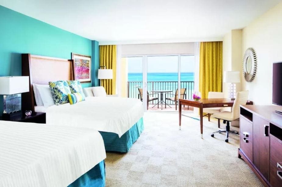 Interieur van een kamer in The Ritz Carlton Aruba