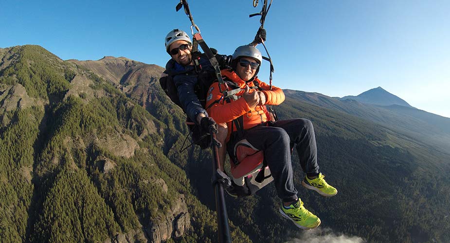 Paragliden op Tenerife