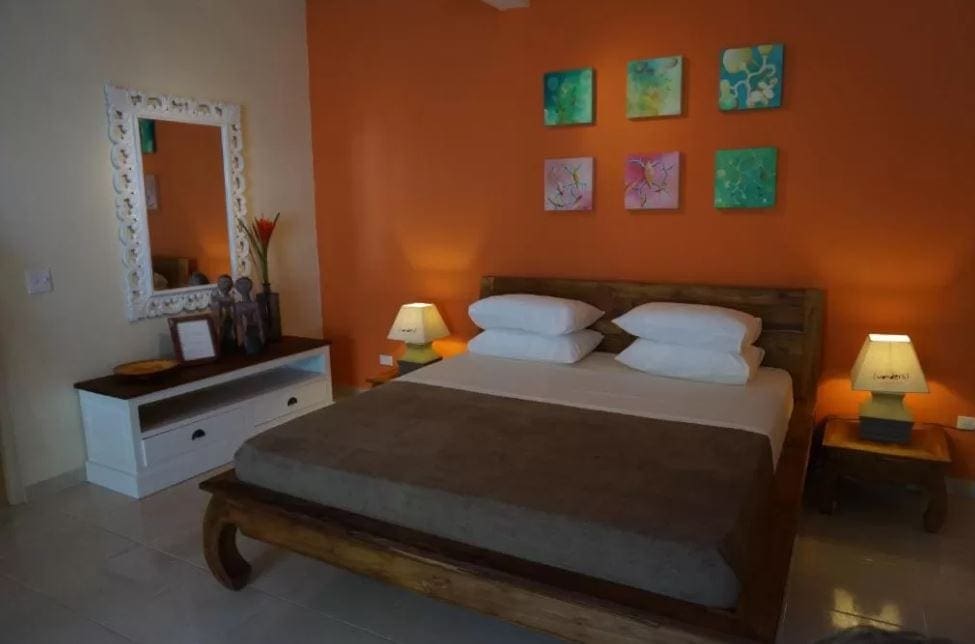 Interieur van een kamer in Wonders Boutique hotel op Aruba