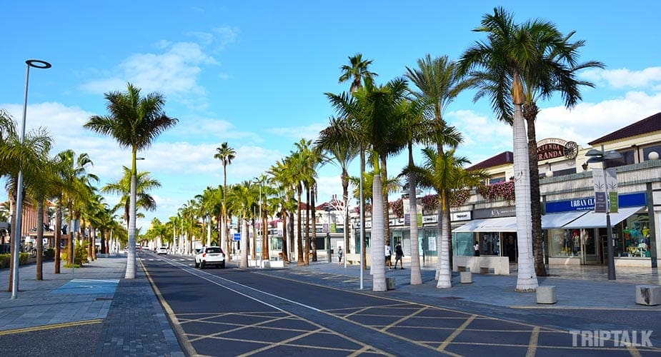 Deel van Playa de las Americas in Tenerife