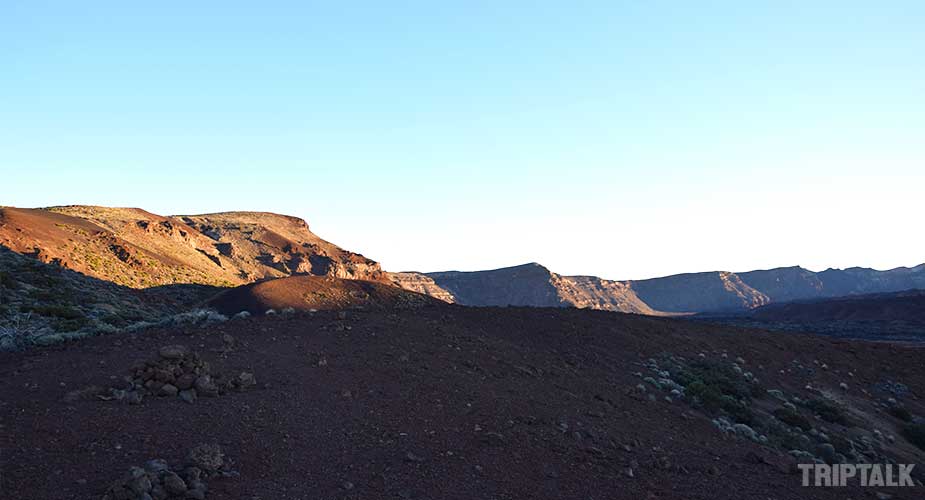 Het landschap van Las Canadas del Teide op Tenerife