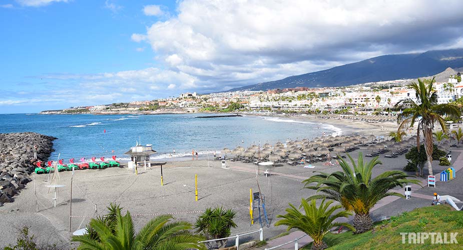 Strand van Playa de Fanabe in Costa Adeje