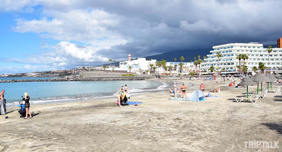 Het strand van Playa de la Pinta in Playa de las Americas