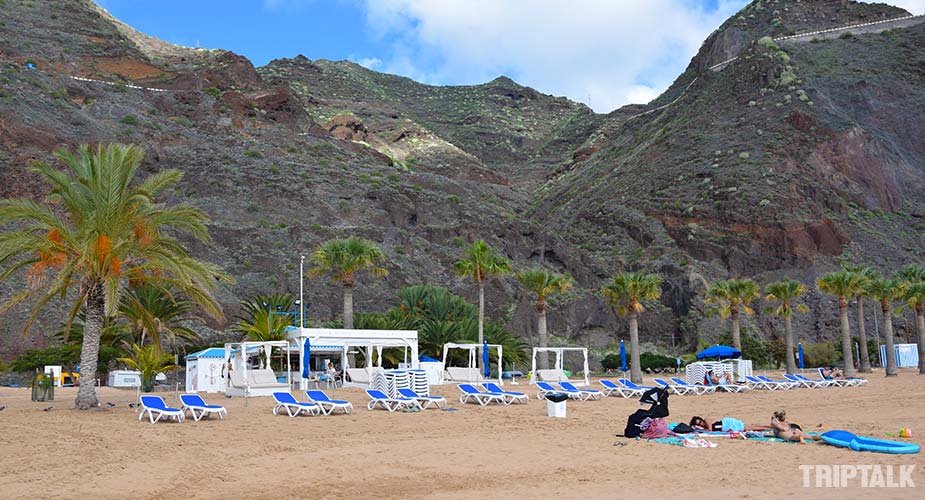 Strandbar op het strand van Las Teresitas