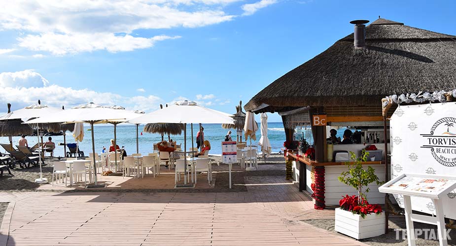 Beach restaurant Torviscas in Playa de Fanabe