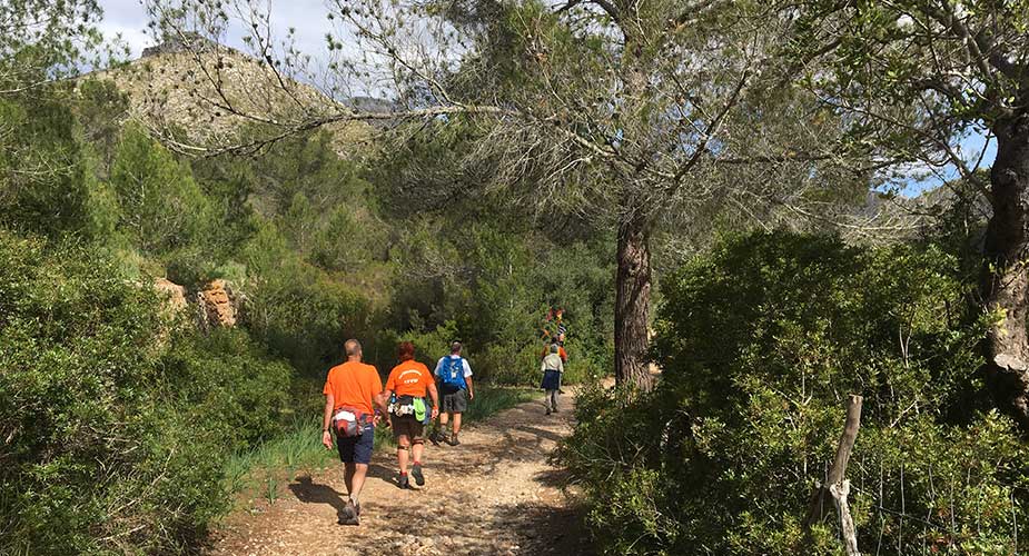 Wandelen met een groep op Mallorca