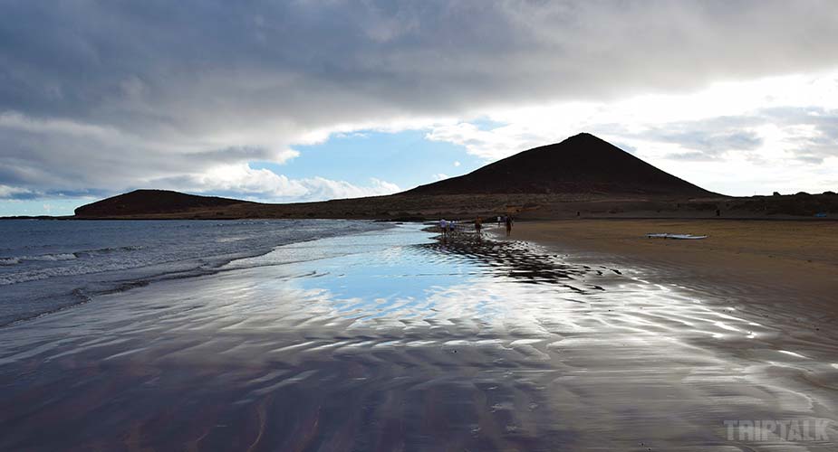 Andere kant van het strand van El Medano