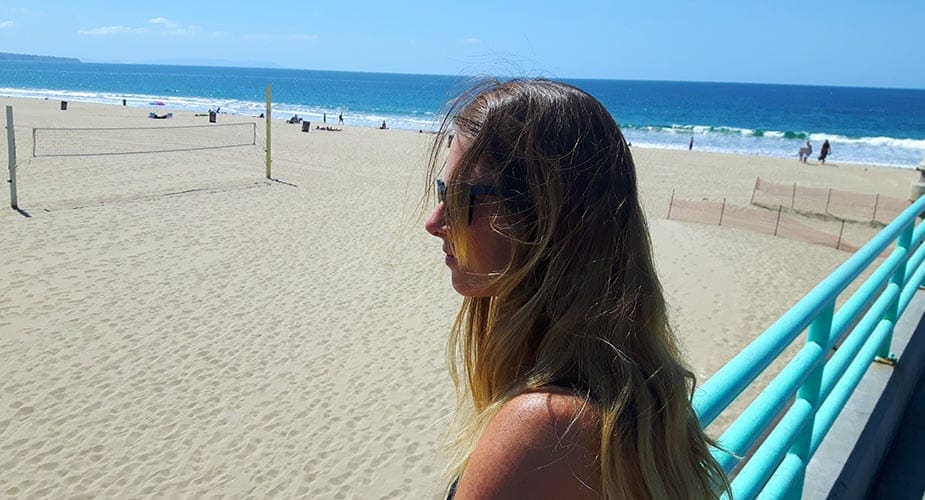 Ilona op Manhatten Beach