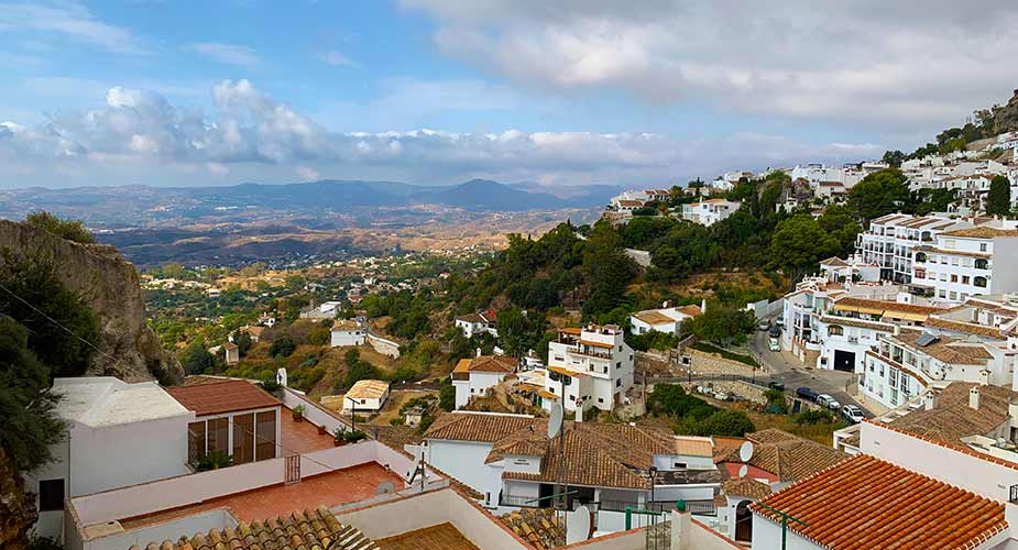 Het dorpje Mijas in Spanje