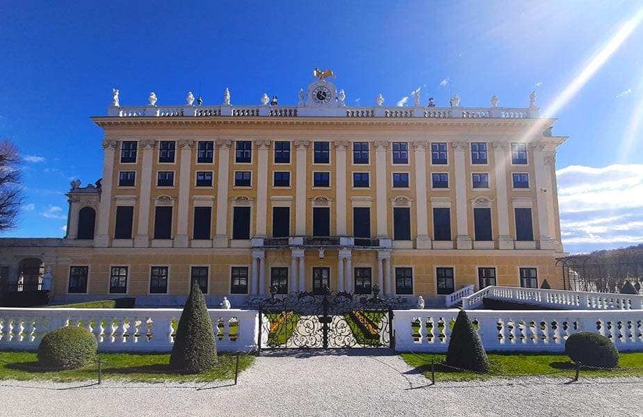 Voorgevel van een paleis in Wenen