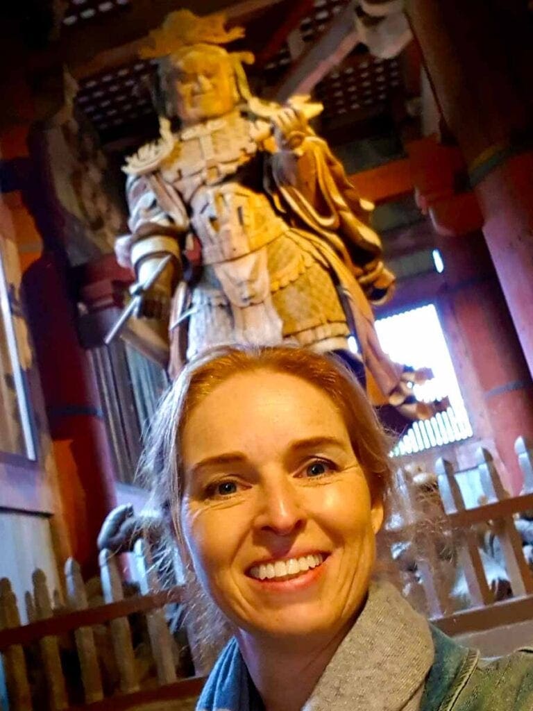 Titia in de Todaiji Tempel in Japan