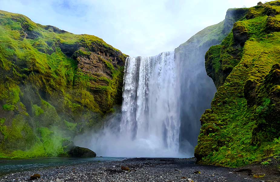 Watervallen in IJsland