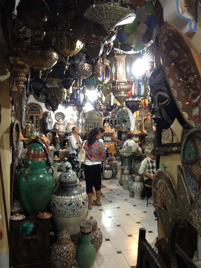 Winkel in een zouk in Marrakech