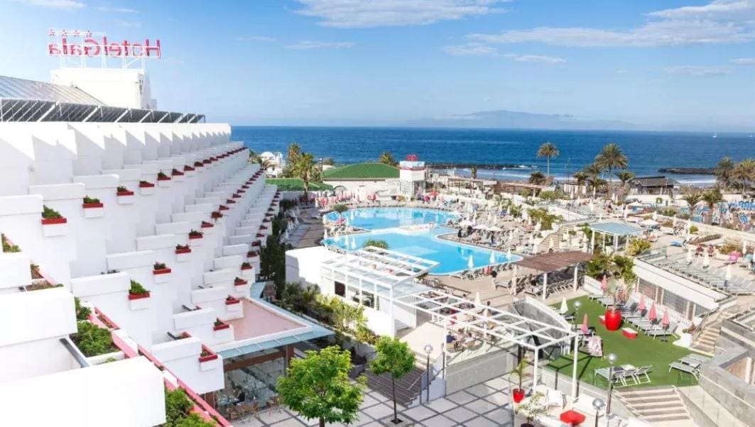 Tuin van hotel Gala Tenerife