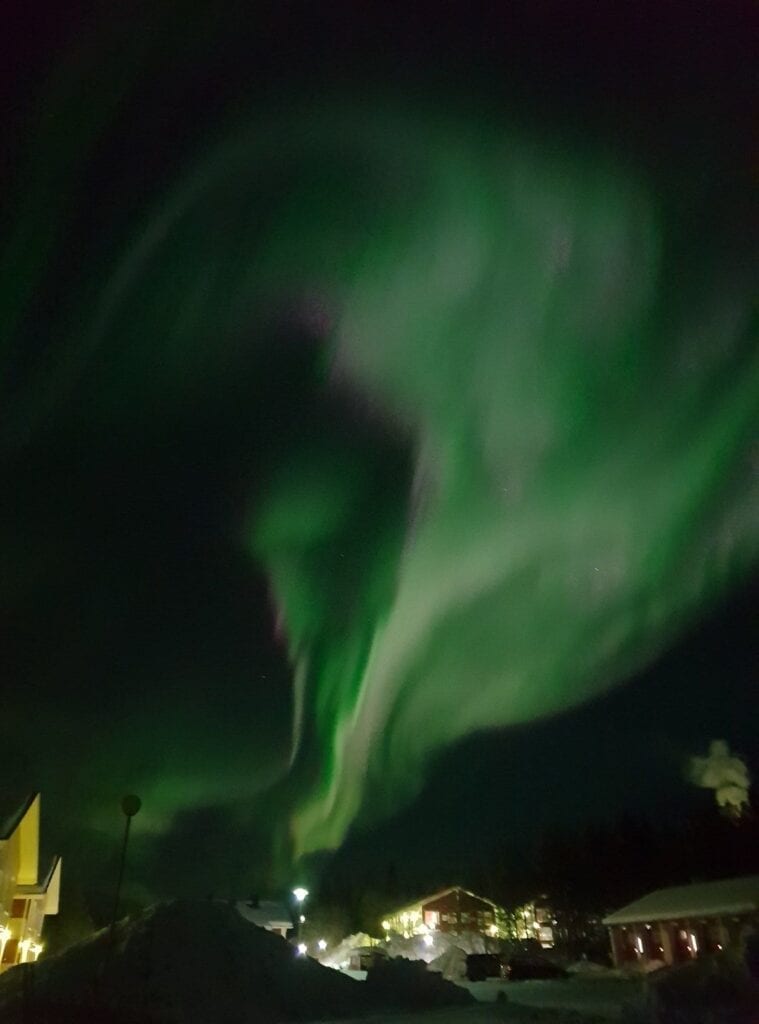 Het noorderlicht in Lapland