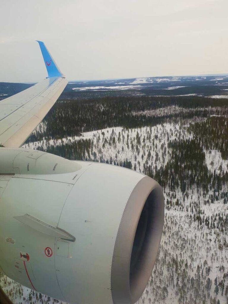 Landen met vliegtuig in Lapland