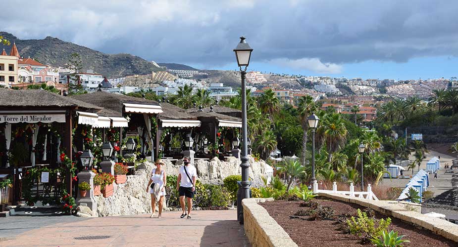 De wandelboulevard van Costa Adeje naar Los Cristianos