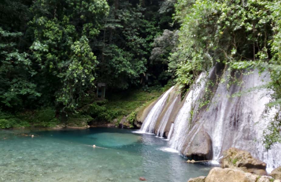 Een waterval op Jamaica