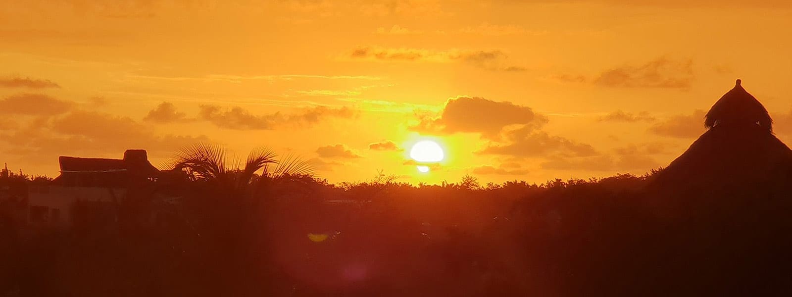 Zonsondergang in Mexico