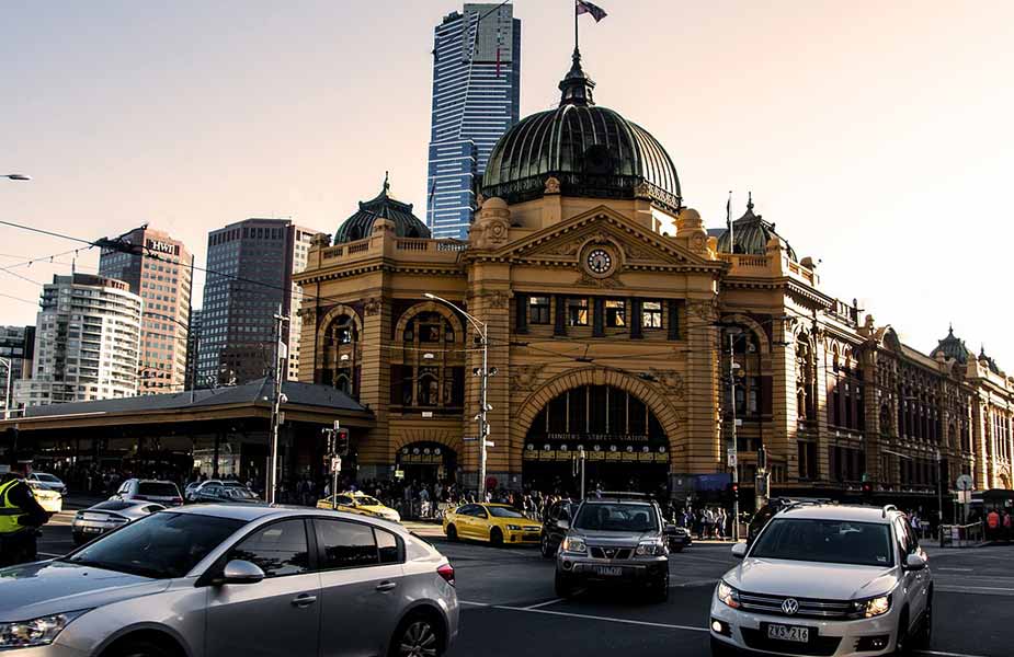 Het station van Melbourne in Australie