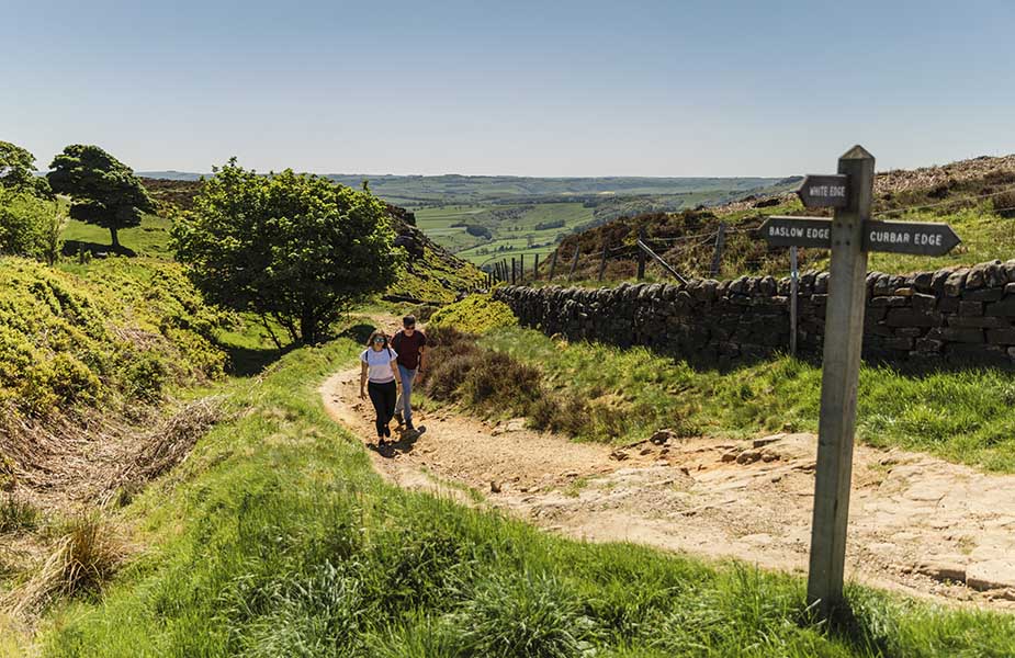 Pennine Way - Peak Distrcit - Curbar Edge wandelroutes in Engeland