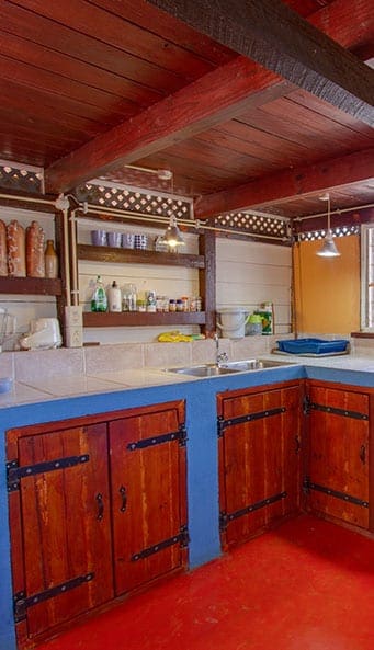 Keuken in ecolodge Bonaire