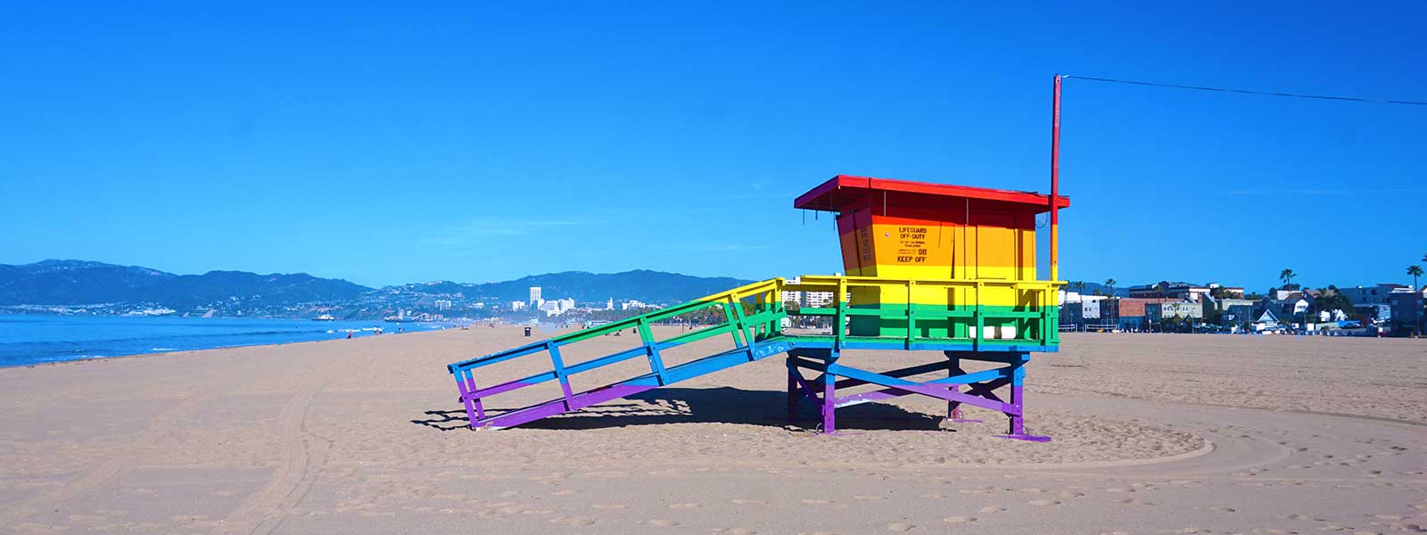 Strandwachthuisje op Santa Monica Beach