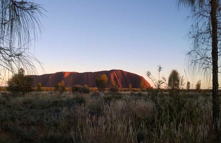 De Ayers Rock in Australie