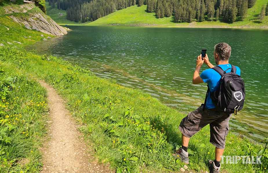 Hiken bij Appenzell; Jeroen bij de Samtisersee