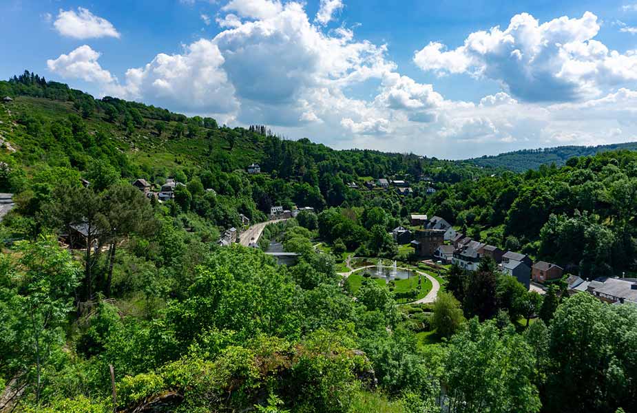 Omgeving van La Roche en Ardenne in Belgie 