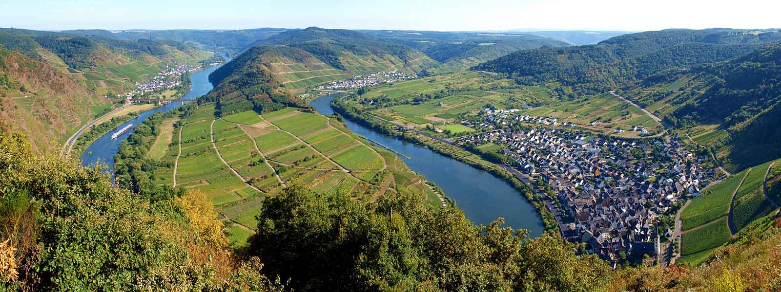 De rivier de Moezel in Duitsland