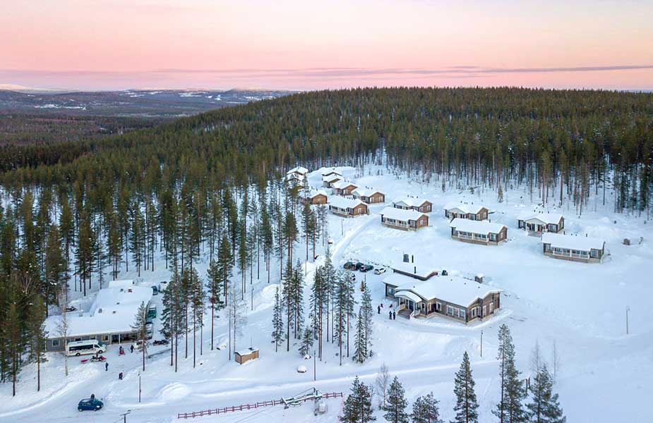 Slapen in de Valkea Lodge tijdens je vakantie in Lapland