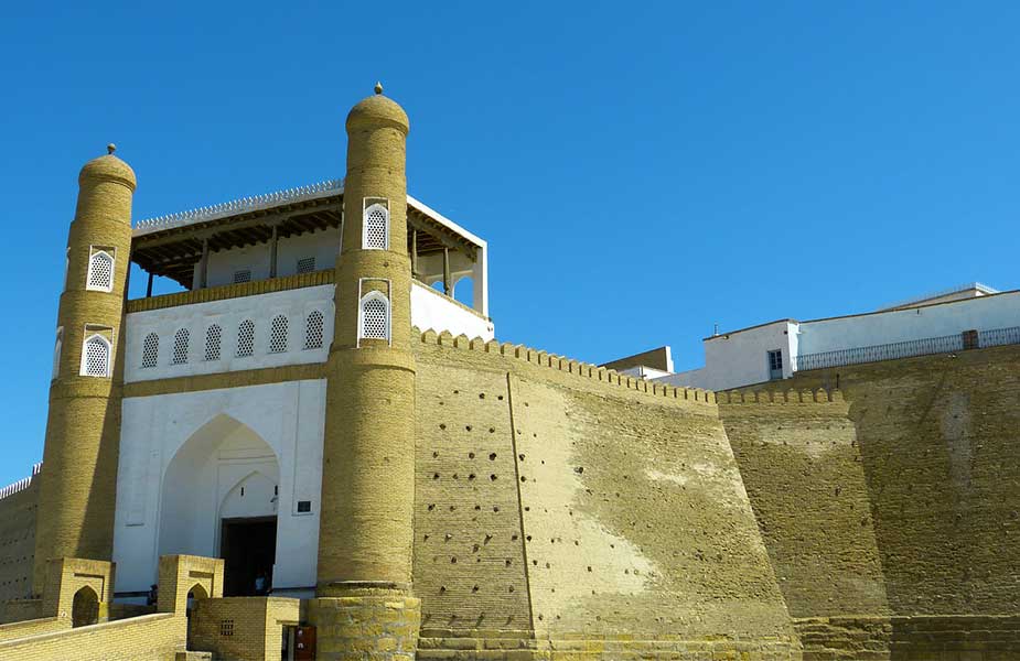 Het fort de Ark van Buchara in Oezbekistan