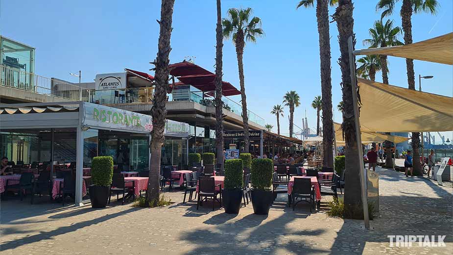 Restaurants bij  Muelle Uno Malaga