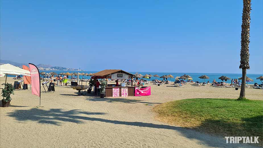 Het strand van Playa La Malagueta