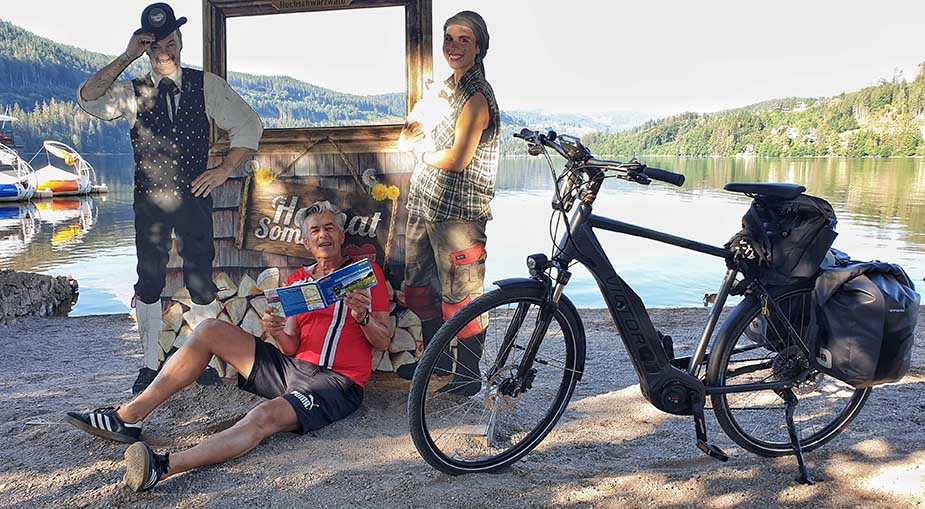 Titisee, fietsen door het zwarte woud