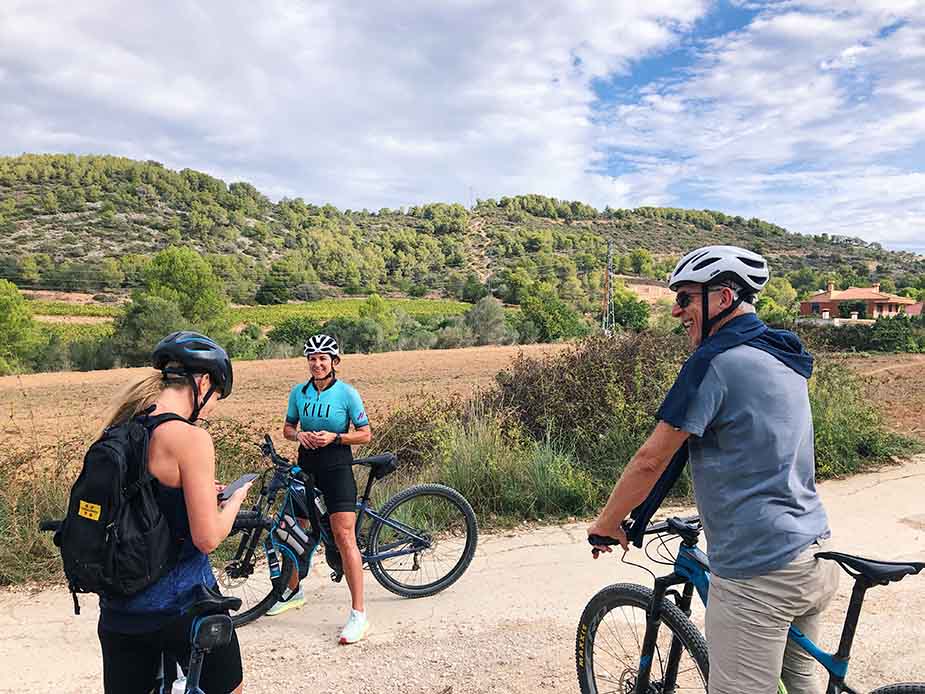 mountainbiken sitges spanje Catalonië