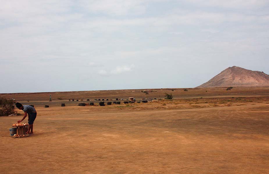 Landschap op Sal, Kaapverdie