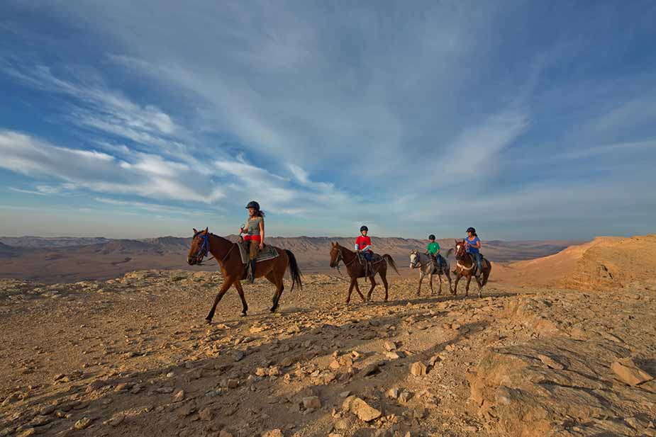 paardrijden woestijn vakantie in Israel 