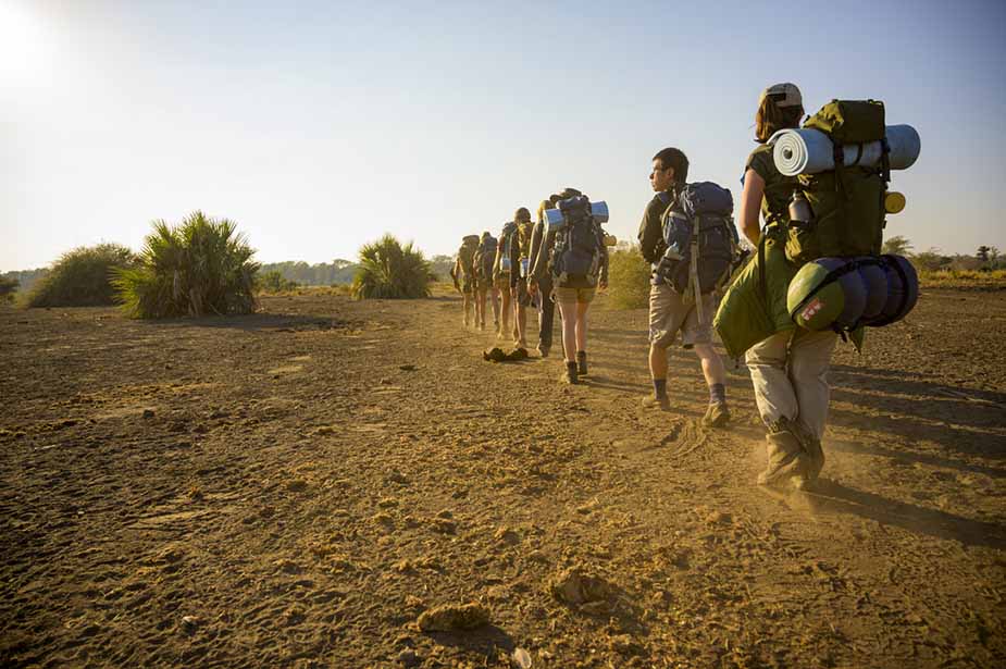 Met de groep waarmee we de trekking maakten