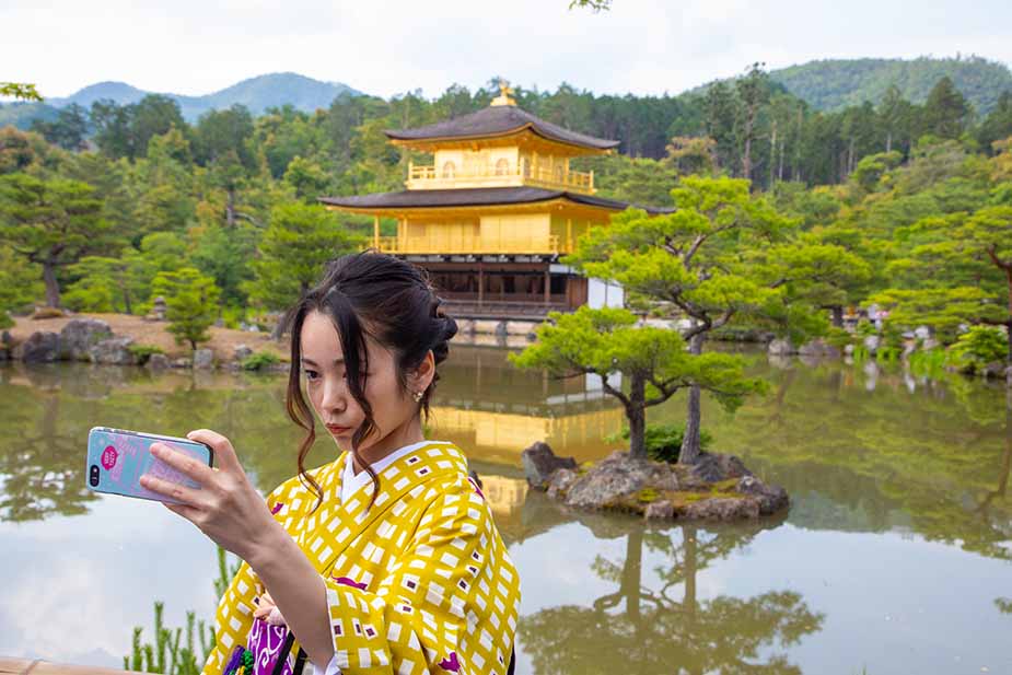gouden paviljoen in Kyoto in Japan